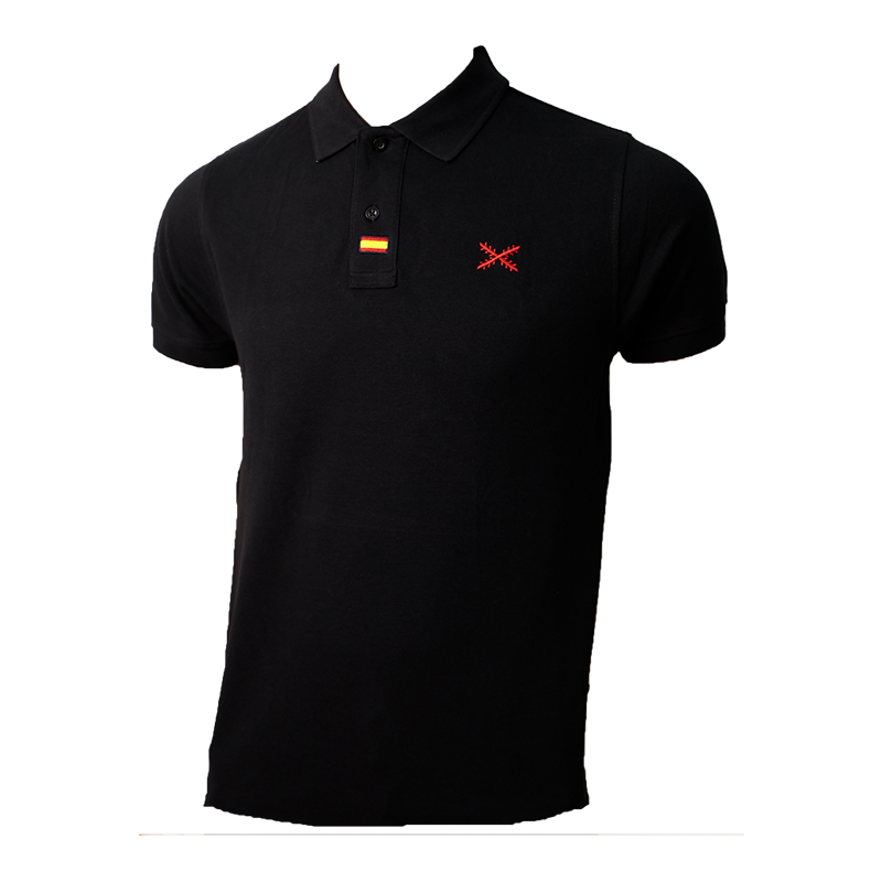 Polo azul marino con...