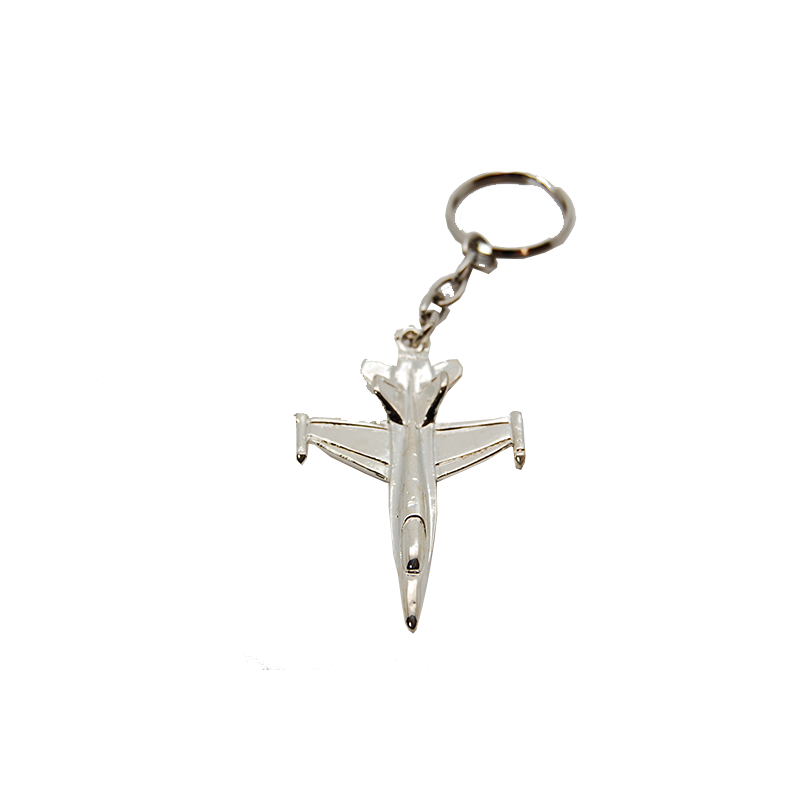 Llavero F-18 Plateado