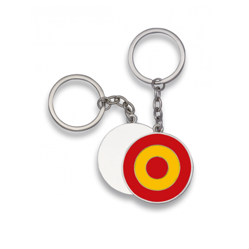 Llavero metálico escarapela...