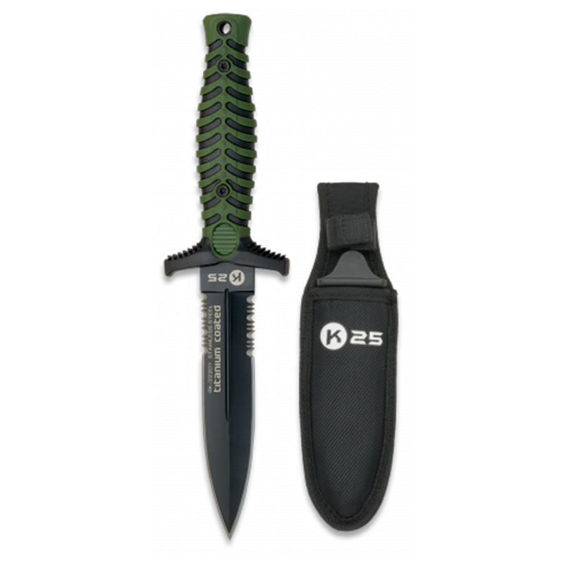Cuchillo K25 Titanio Verde