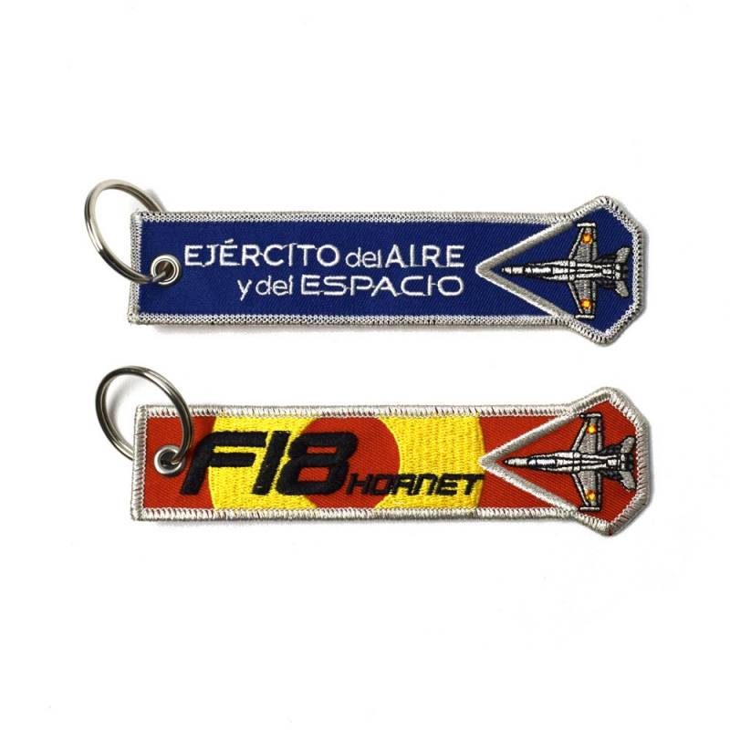 Llavero bordado F-18...