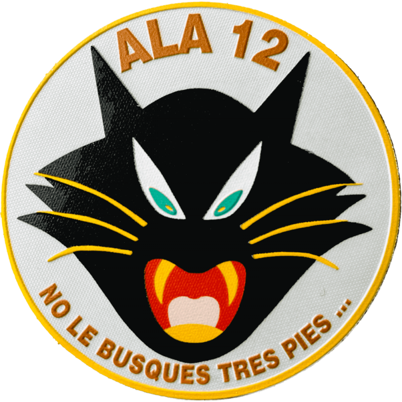 Parche Nylon 3D Ala 12 Blanco