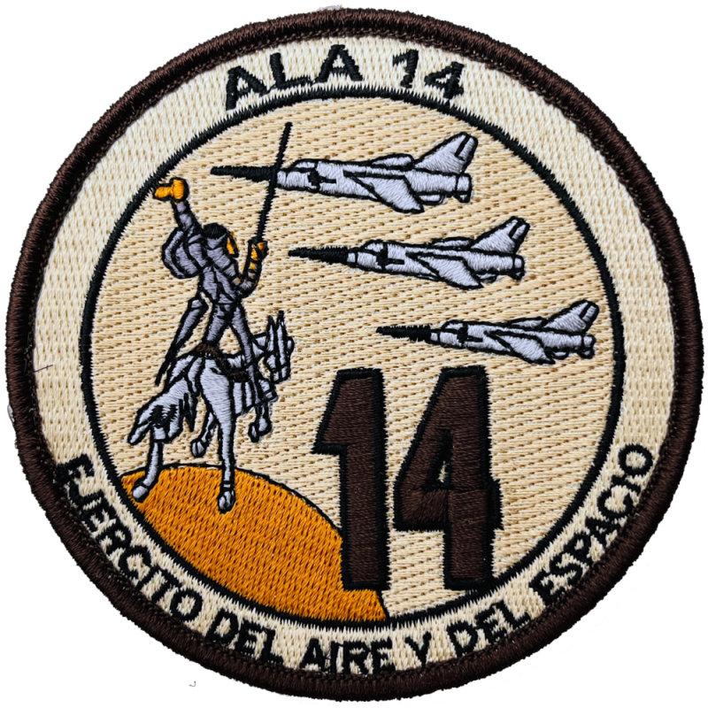 Parche bordado Ala 14 Árido