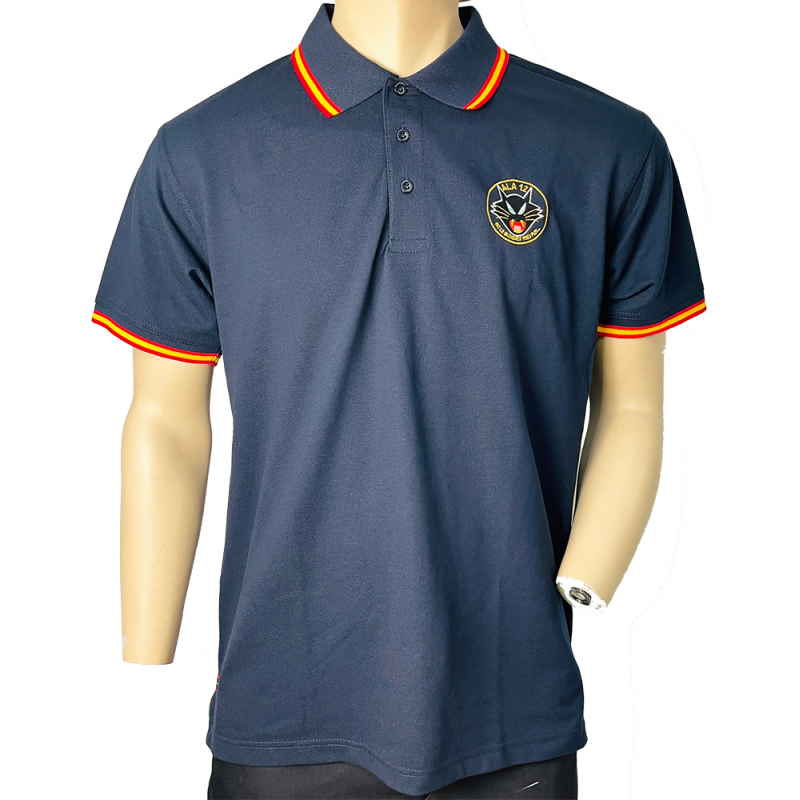 Polo Bordado Ala 12 Marino