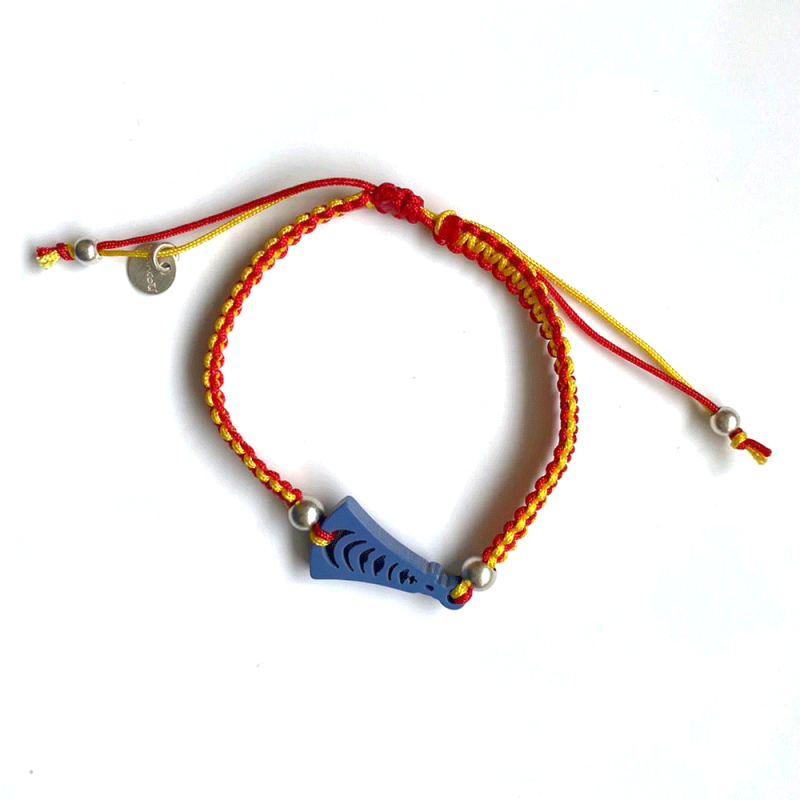 Pulsera Macrame Plata...