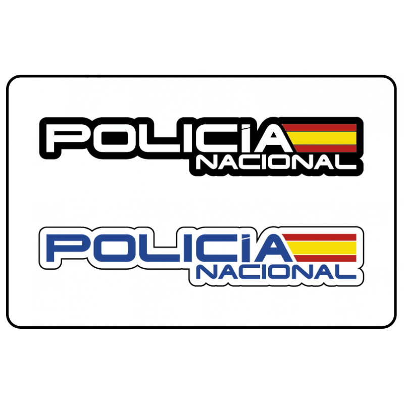 Adhesivos Policía Nacional