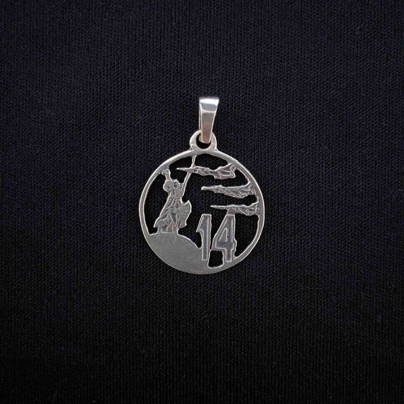 Colgante de plata Ala 14
