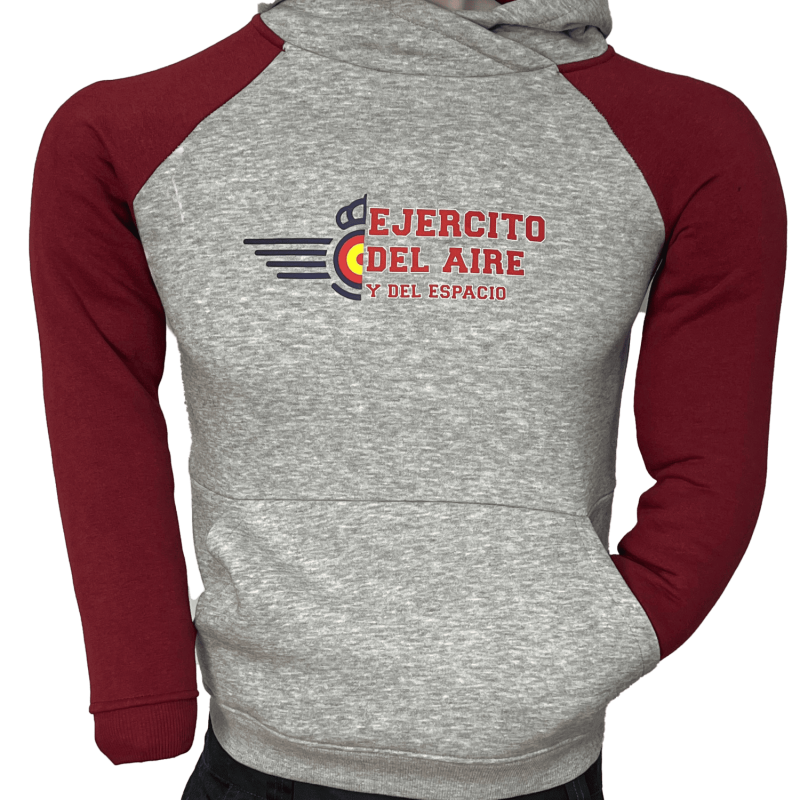 Sudadera niño granate/gris...