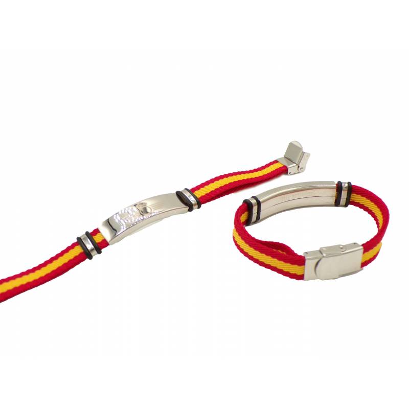 Pulsera de acero bandera de...