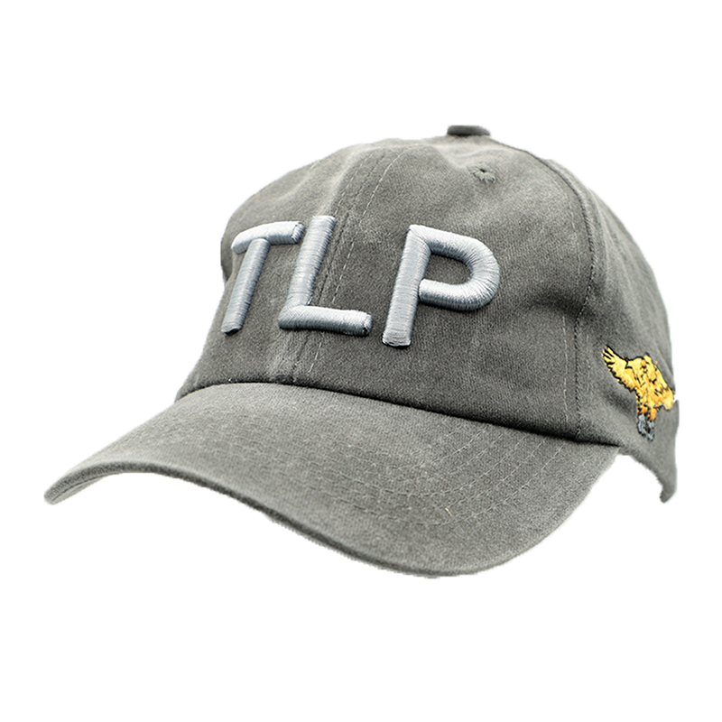 Gorra gris lavado bordada TLP