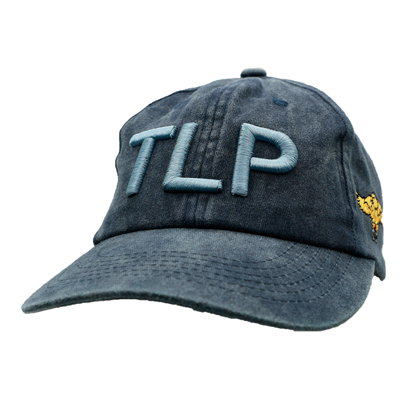 Gorra azul lavado bordada TLP