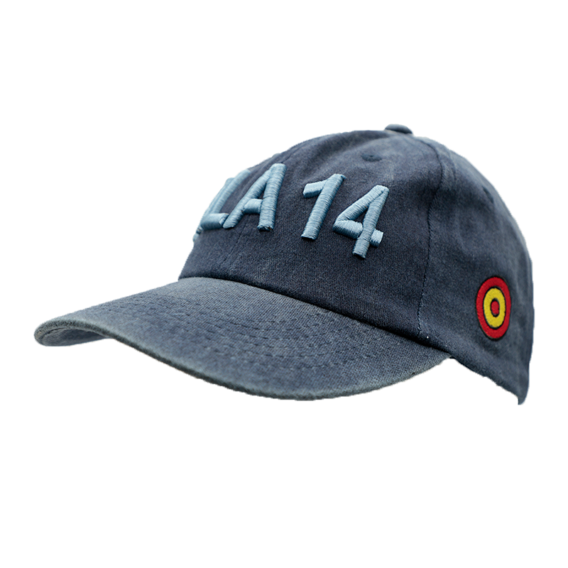Gorra azul lavado bordada...