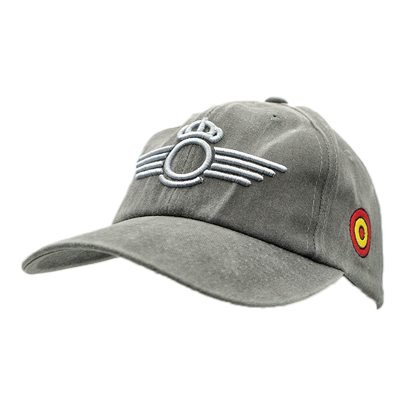 Gorra gris lavado bordada...
